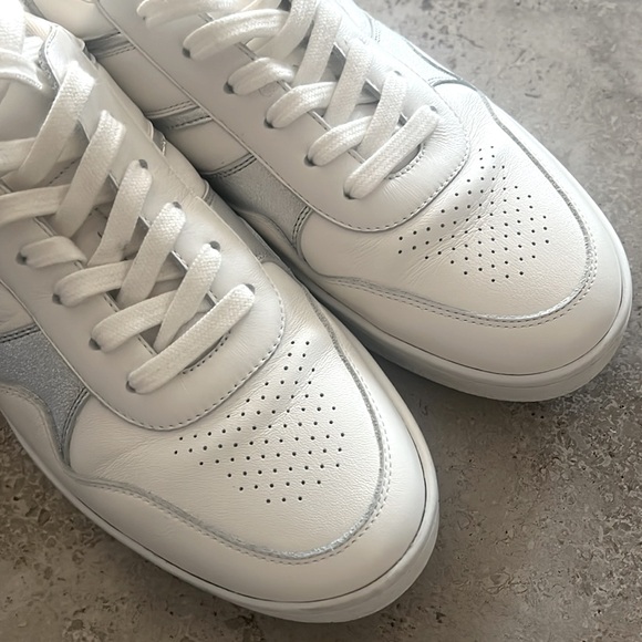 Celine Low Wave Lace-Up Sneaker, Optic White/Silver Size 41 in Box +DustBag $750 - Picture 8 of 16